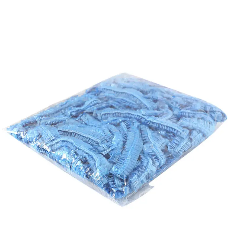 100x Disposable Shower Caps Bathing Elastic Clear Hair Tanning Protector Hat | Дом и сад