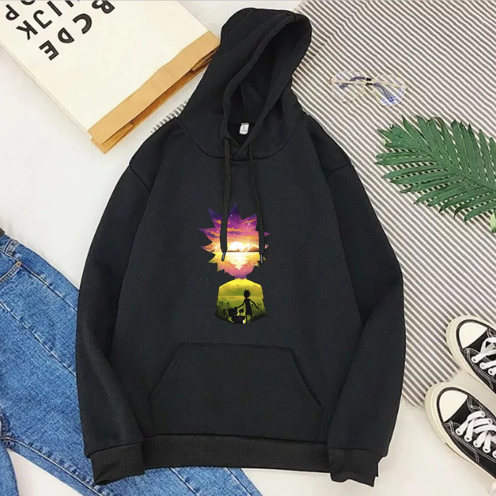 

Universe Color Pattern Sweatshirt Women Casual Cartoon Womens Winter Tops 2020 Fashion Hoodie Kawaii Clothes Oversized