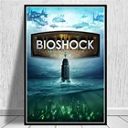Плакаты и принты для видеоигр Bioshock, Картина на холсте, настенные картины для гостиной, винтажное искусство, декоративное украшение для дома