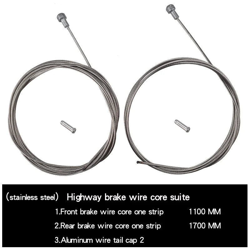 Stainless steel gls FMFXTR дорожный велосипед MTB велосипед с фиксированной передачей велосипедный тормоз линия переключения передач набор тормозных тросов сердцевина, Внутренний провод стальная скоростная линия - Цвет: Stainless steel gls