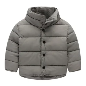 Зимняя детская одежда 2022, пальто с подкладкой для мальчиков и девочек, однотонные утепленные флисовые детские пуховики для мальчиков и девочек, детская верхняя одежда