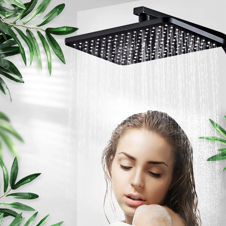 Набор для душа черного и золотого цвета набор с температурой ванная комната Душ