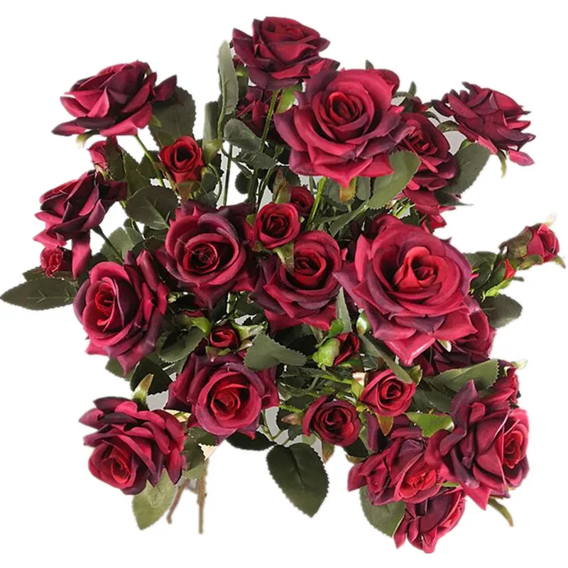 10 шт. поддельные щипцы розы (6 головок/связка) 25 98 &quotДлина моделирования Остин для