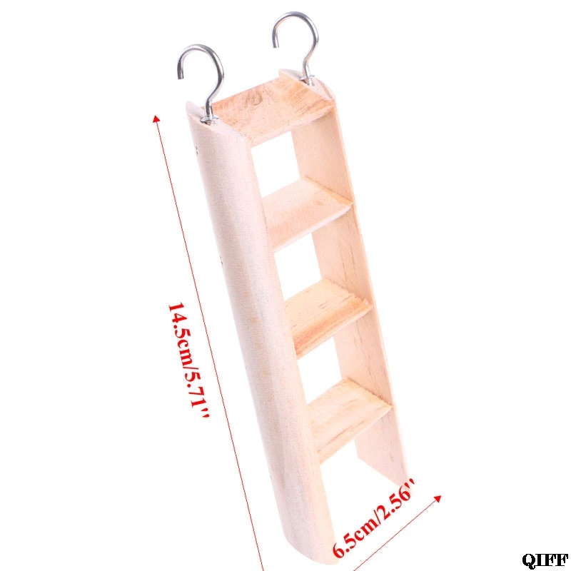 Натуральные деревянные игрушки для мелких животных, хомяк, жевательные игрушки, деревянная подвесная лестница для скалолазания, для маленьких питомцев, мышей, крыс, мышей, спортивные принадлежности
