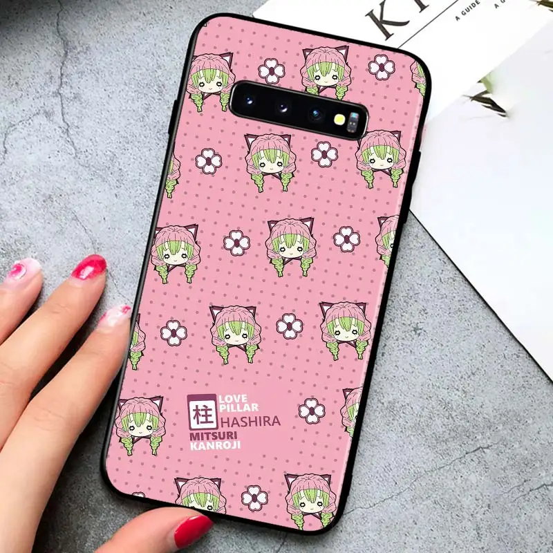 

Demon Slayer cute for Samsung Galaxy S21 Ultra Plus Note 20 10 9 8 S10 S9 S8 S7 S6 Edge Plus Black Phone Case