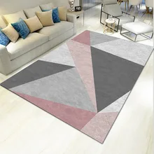 Household living room carpet bedroom bedside full tea table light luxury geometric carpet mat Household living room carpet bedroom bedside full tea table light luxury geometric carpet mat