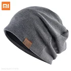Модная шапочка Xiaomi, шапка для мужчин и женщин, Осенние вязаные однотонные шапочки, облегающие шапки, Весенняя Повседневная Мягкая шапка-тюрбан, шапки в стиле хип-хоп
