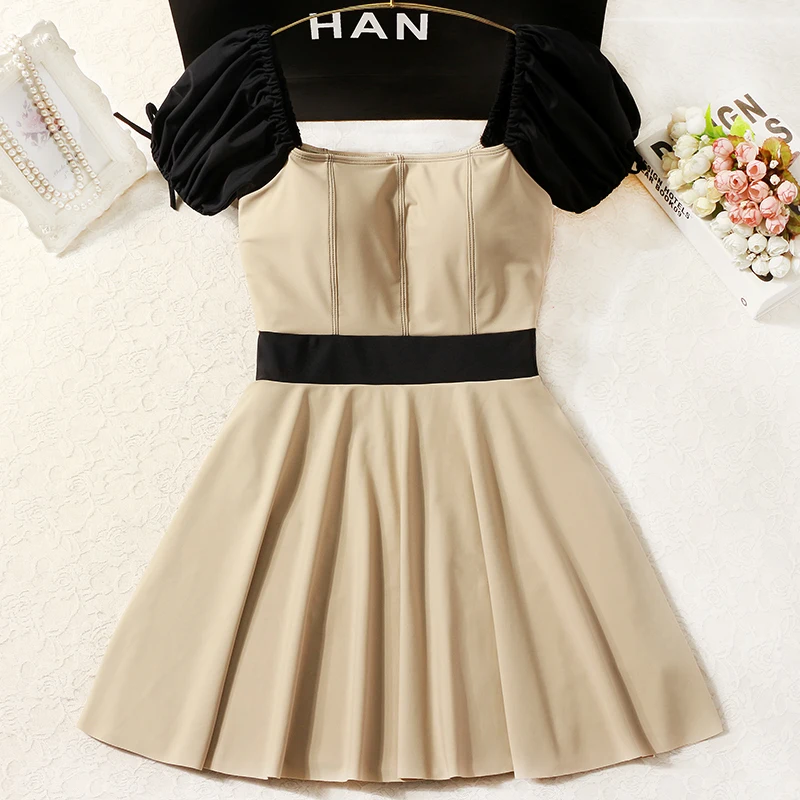 

Новинка, Женский цельный купальный костюм YinFengTing, купальный костюм в стиле пэчворк, Пляжное Платье, летний сексуальный купальный костюм, пля...