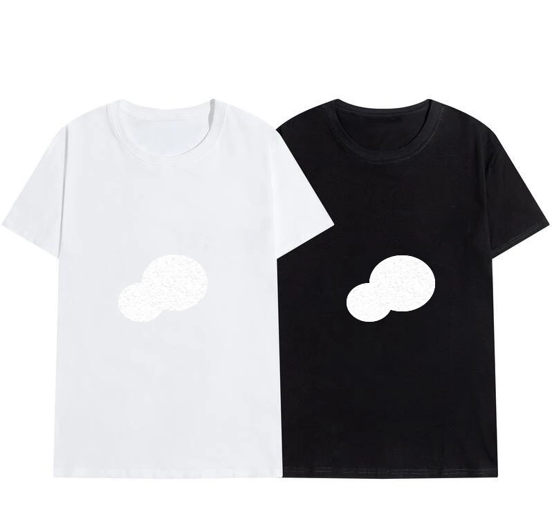 

Summer Mens t shirts cotton luxury short sleeve fashion casual letter Streetwear loose round neck basic 5 styles