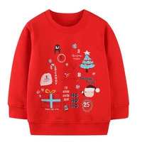 brand new 1 7y girls sweatshirt tops children t shirt blouses quality 100 terry cotton christmas tree kids clothes tee tops