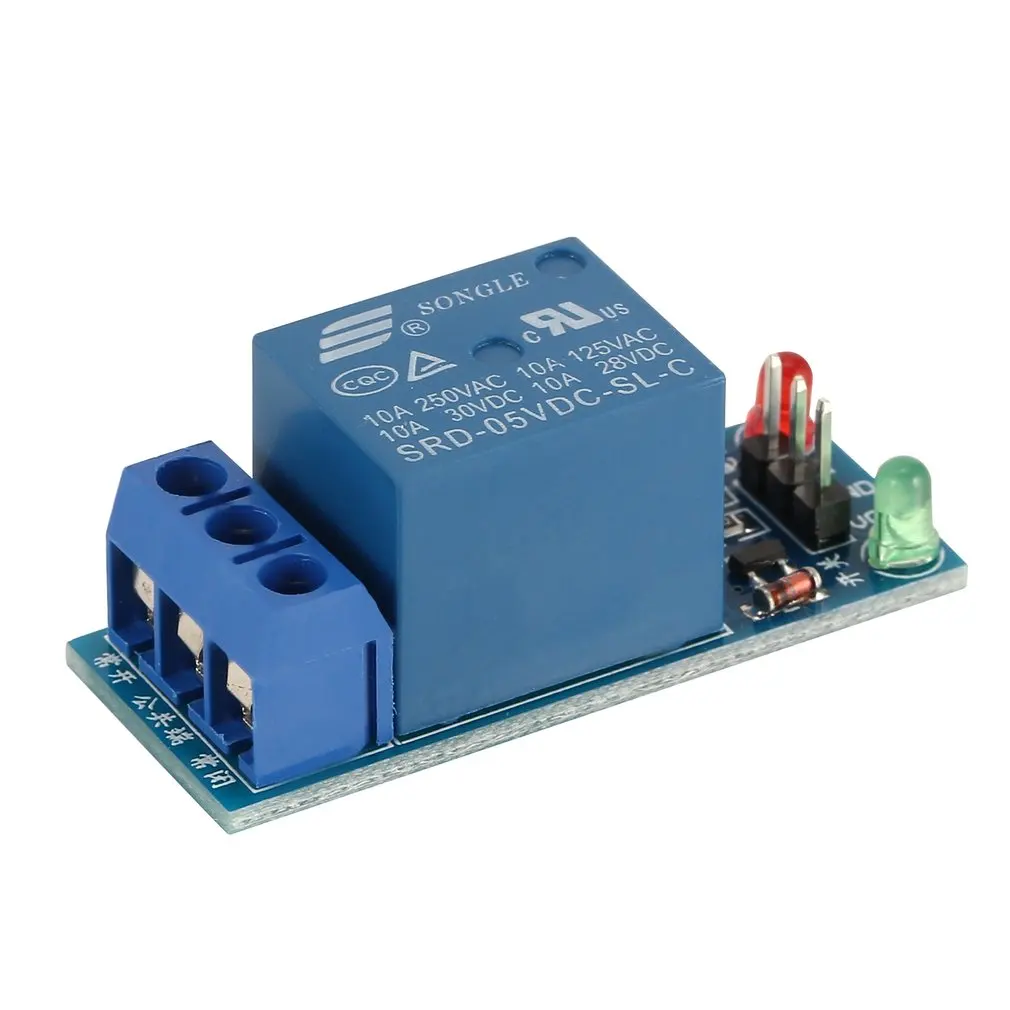 Мини 1 канал DC 5V Низкий уровень пускового интерфейса Модуль платы реле со