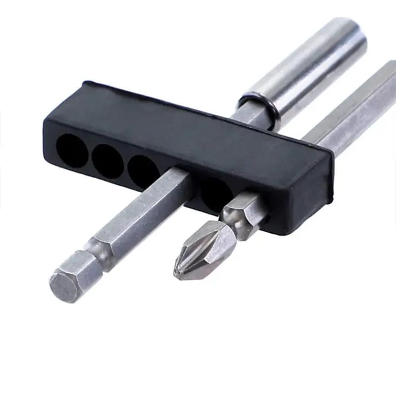 

Screwdriver 6/12 Holes Hex Shank Bit Holder Plastic Head Storage Case Tool Soft Durable Classification Household Item