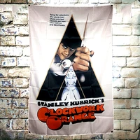 a clockwork orange hollywood movie flag banner wall stickers tapestry wall hanging illustration printed wall decoration