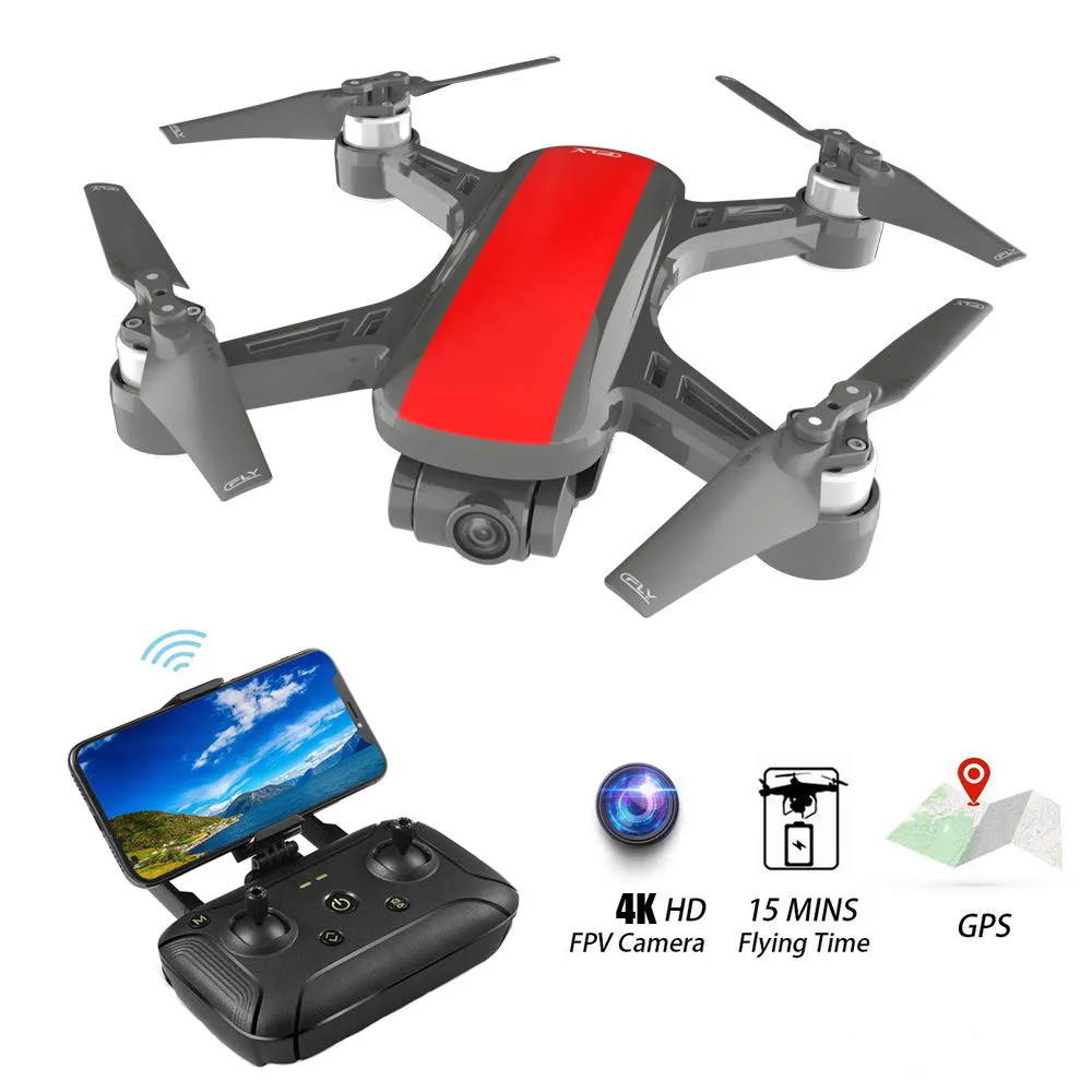 C-Fly DR-EAM GPS WI-FI с видом от первого лица 2 Ось Gimbal 4k 1080P HD Камера оптический Fl-ow Дрон