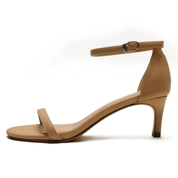 2020 Новые Модные узкие полосы туфли на высоком каблуке Босоножки для девочек