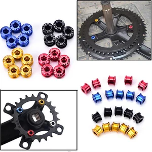 Litepro 5 шт. одиночные болты для горного велосипеда, болты для шоссейного велосипеда, AL7075, кольцо цепи велосипеда из алюминиевого сплава, черный, красный