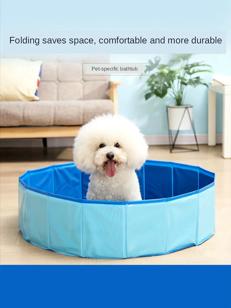 

Dog Bathtub Collapsible Bathtub Swimming Pool Bulldog Bathtub Cat Bathing Bucket Pet Bath Supplies
