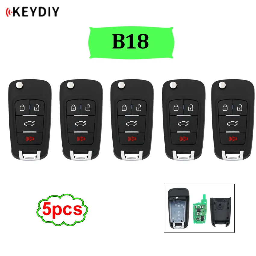 5 шт./лот B18 KD900 URG200 KEYDIY универсальный пульт дистанционного управления 3/3 + 1 кнопки