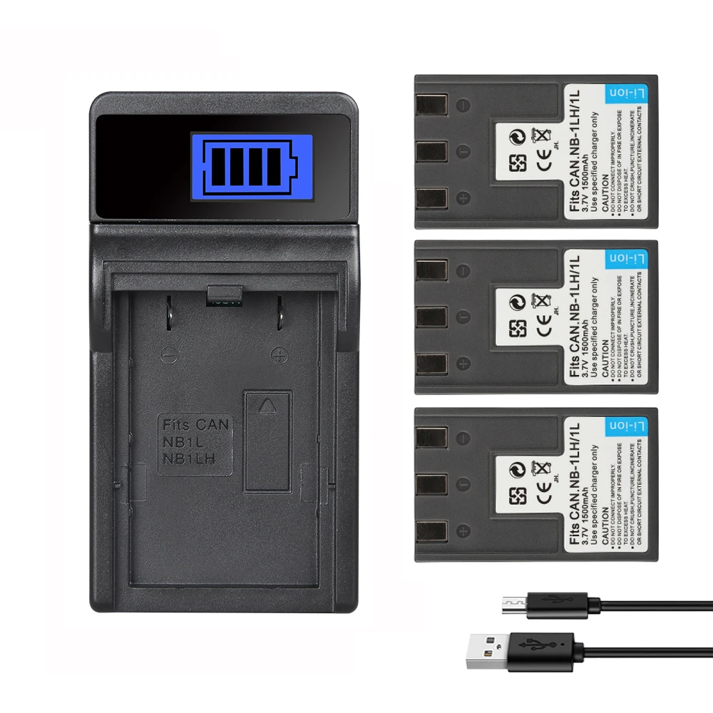 

Battery NB-1L NB-1LH for Canon S110 Digital ELPH S110 S200 S230 S300 S330 S400 S410 PowerShot 100 200 Batteries Charger 1500mAh