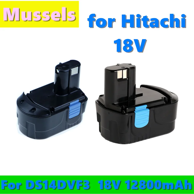 

2021 Rechargeable Battery 18V NI-MH 12800mAh for Hitachi Power Tool Screwdriver Drill EB1820 EB1812 EB1830H EB1833X EB18B 322437