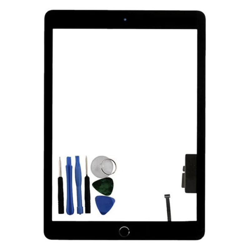 Для Ipad 5 Gen A1822 A1823 нажмите Sn дигитайзер стекло кнопка домой черный +