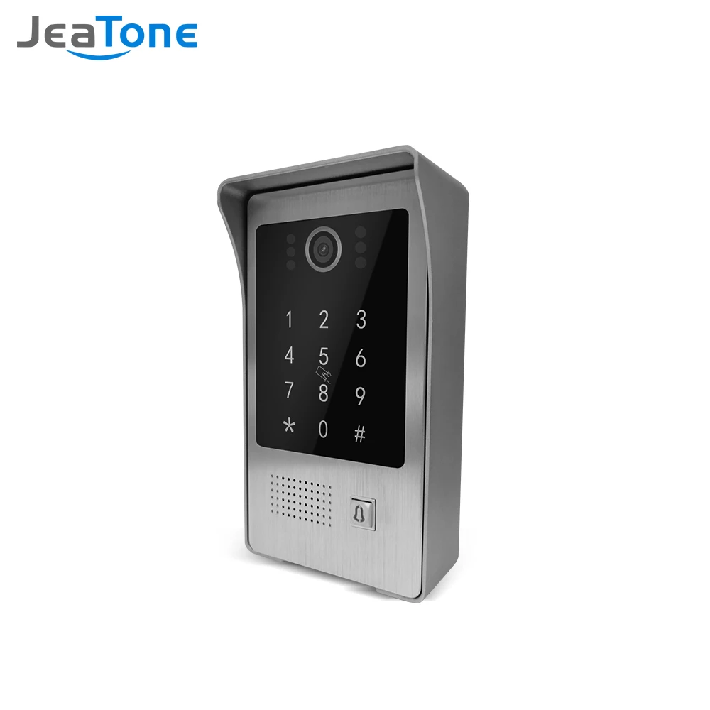 Jeatone Video Door Phone 1080P Outdoor Camera Waterproof Wide View Doorbell,Support Unlock Remotely (Work with Jeatone Intercom)
