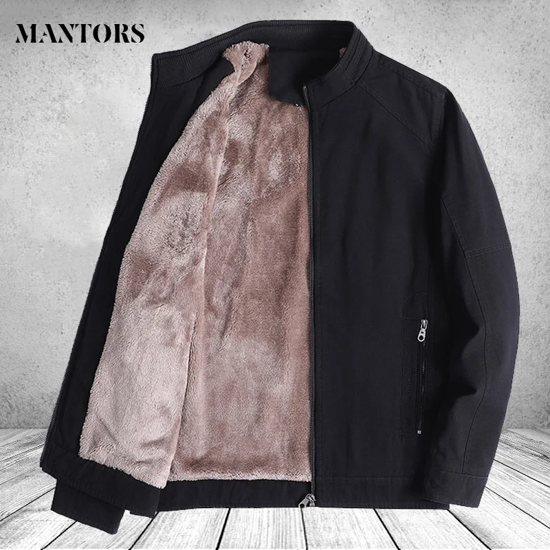 Мужская теплая флисовая куртка повседневная куртка-бомбер в стиле милитари