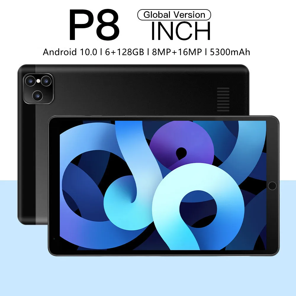 Планшет 8-дюймовый P80 6 + 128 ГБ 10 ядер android 0 | Компьютеры и офис