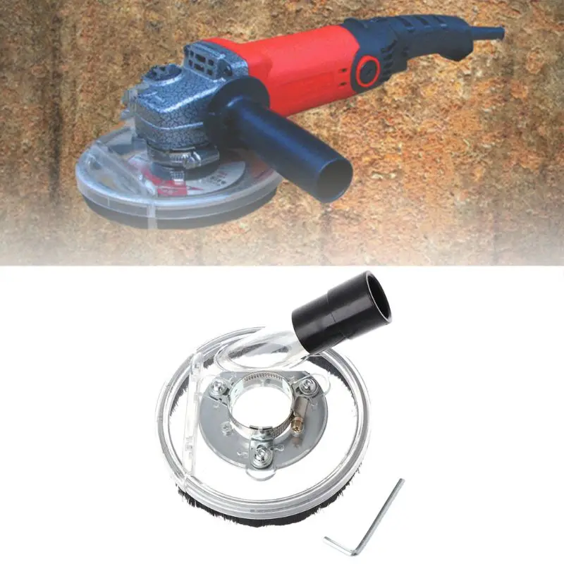 Dust Shroud Kit Dry Grinding Cover Tool For Angle Hand Grinder Clear 80-125mm 94PC