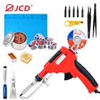 Электрический паяльник JCD, 220 В, 80 Вт, ручной пистолет для сварки и ремонта, в комплекте 50 г олова, без свинца