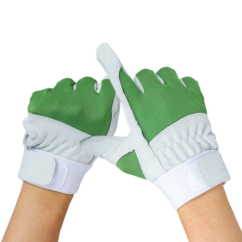 QIANGLEAF кожаные рабочие защитные перчатки для защиты наружного мотоцикла езды на