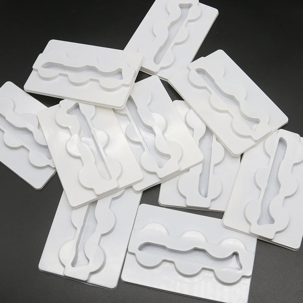 Оптовая продажа 100 шт./упак. прозрачный лоток для ресниц норки зажим закручивания