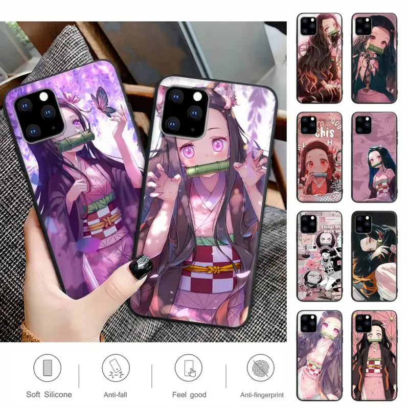 

Nezuko Kamado Demon Slayer Kimetsu No Yaiba Mobile Phone Cover For IPhone 12 11 Pro Max Xs X Xr 7 8 6 6s Plus 5 5s Se 2020 Case