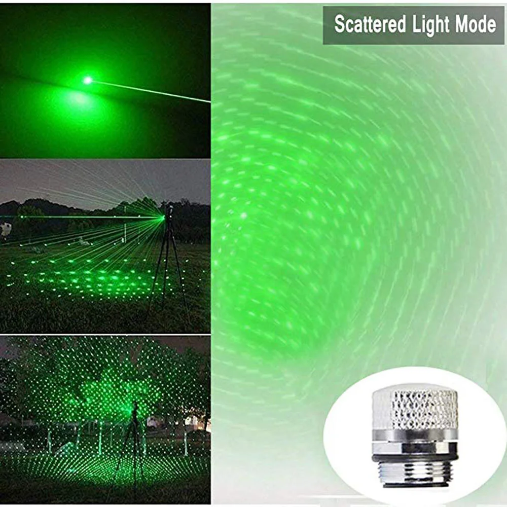 

Hunting High Power Green Lasers Adjustable Focus Burning Green Laser Pointer Pen 532nm 500 to 10000 Meters Lazer 009 Range