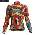 LairschDan 2022, женская футболка с длинным рукавом для езды на велосипеде, летняя дышащая велосипедная одежда, топ, мультяшная Женская футболка для езды на велосипеде, рубашка для велосипедиста