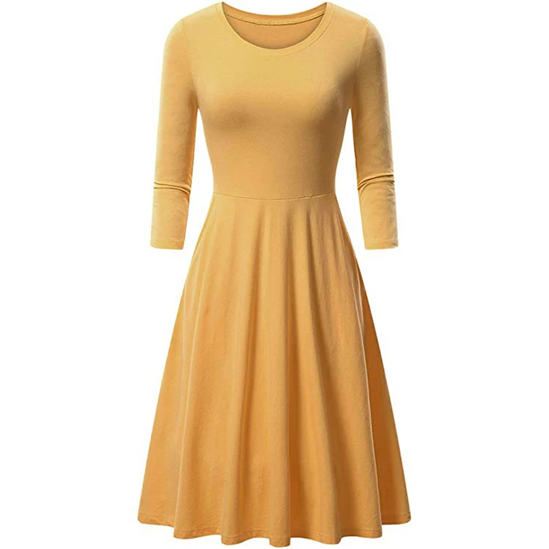 Модное сексуальное пляжное платье с круглым вырезом женское повседневное