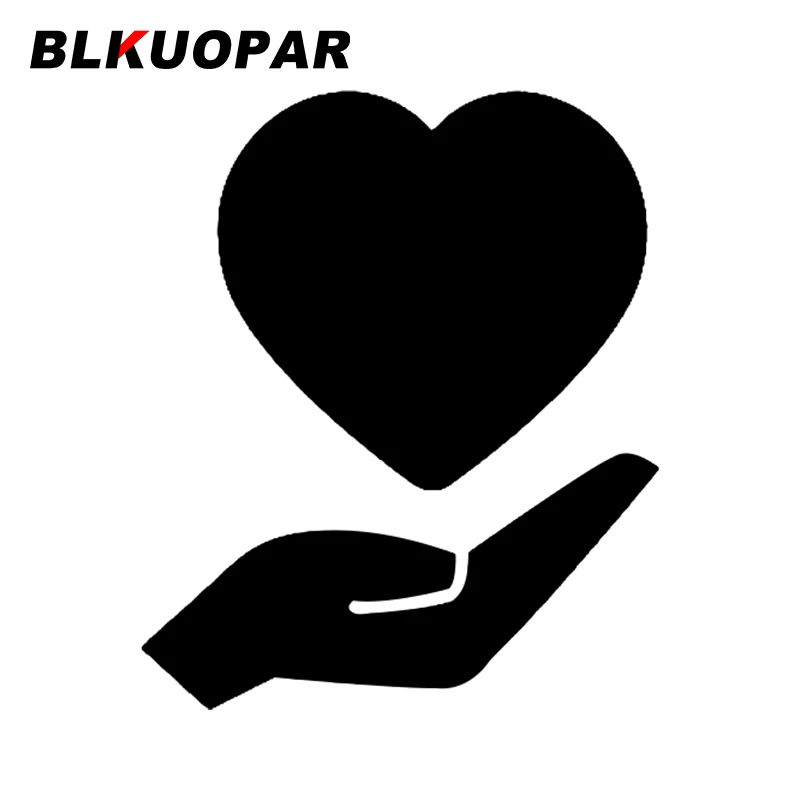 

BLKUOPAR для яркого сердца, ручная любовь, автомобильные наклейки, устойчивые к царапинам креативные наклейки, модное лобовое стекло