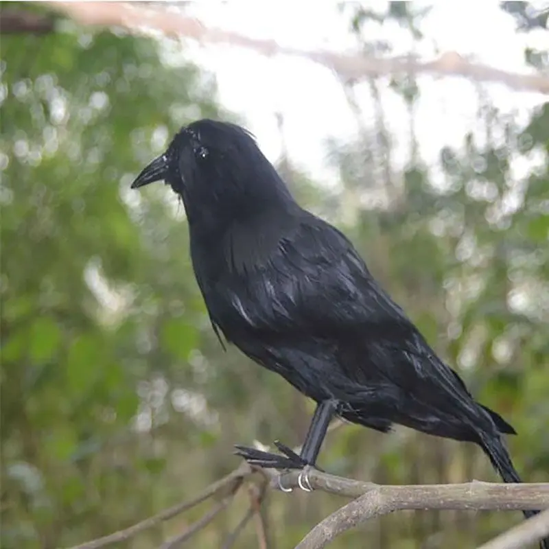 Хэллоуин моделирование черная ворона искусственная птица реквизит