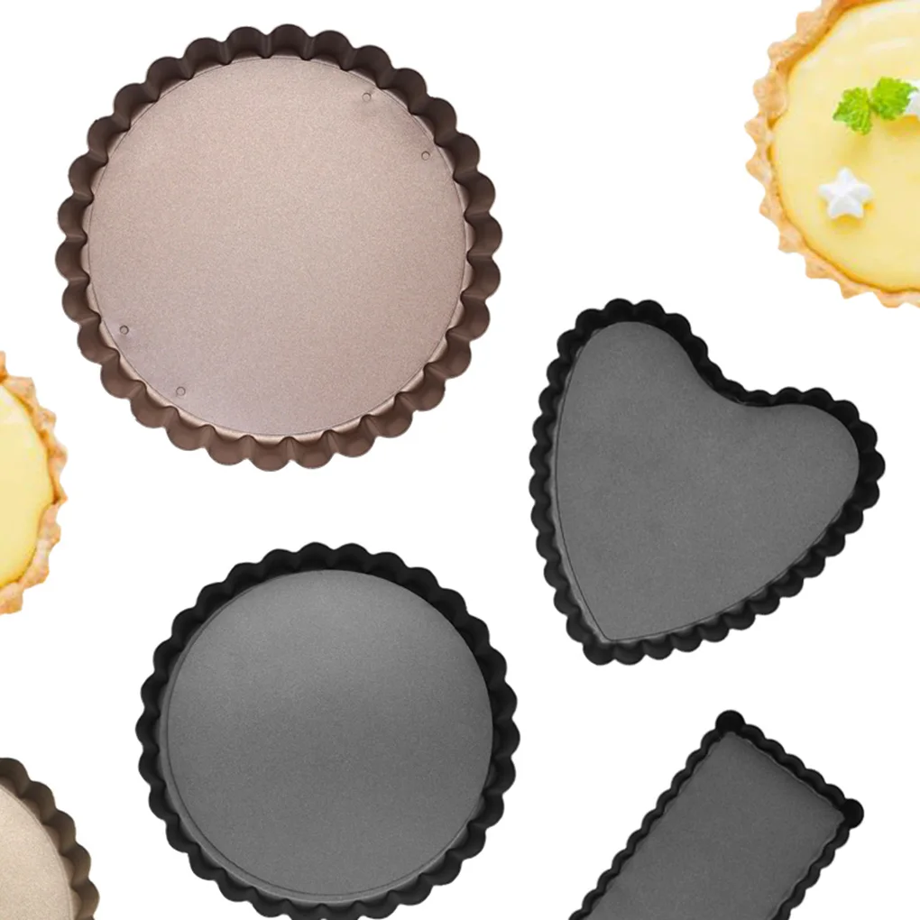 

Baking Tray High-carbon Steel Nonstick Pizza Pan Tart Cake Pan with Removable Bottom