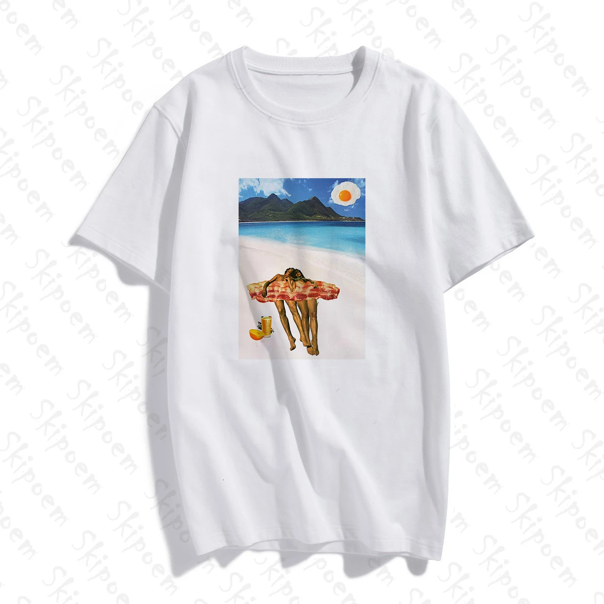 Забавная художественная жизнь фантазия женская футболка в стиле панк эстетику