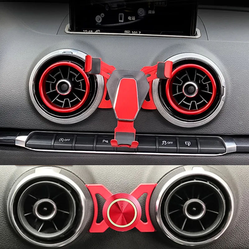 Фотодержатель для Audi A3 8V S3 2014 2018 телефон с кронштейном GPS навигатора поворотом на