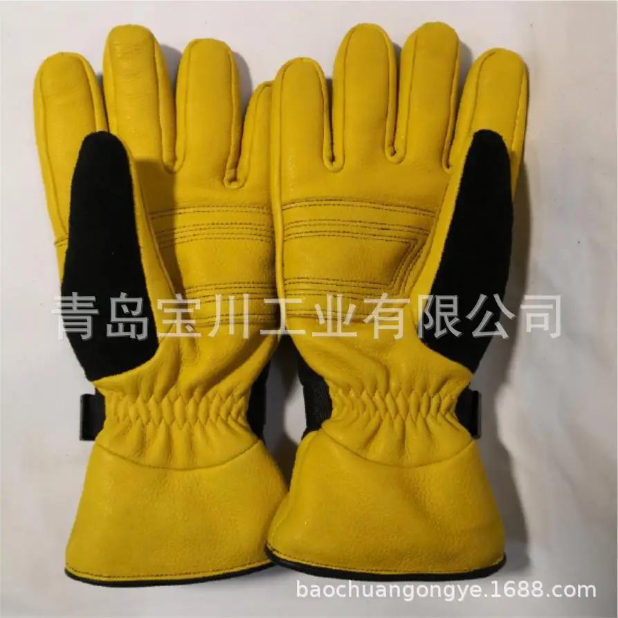 

Wholesale Top Grade Deerskin Export Hot Sales Paragraph Thick Warm Cold Antifreeze Winter Outdoor Mountain Climbing Ski Gloves