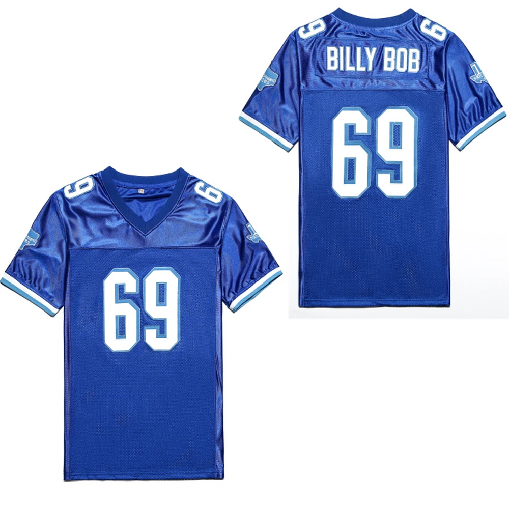 

BG American football jersey 69 BILLY BOB jerseys Embroidery sewing Outdoor sportswear Hip hop loose BULE 2020 new HOT