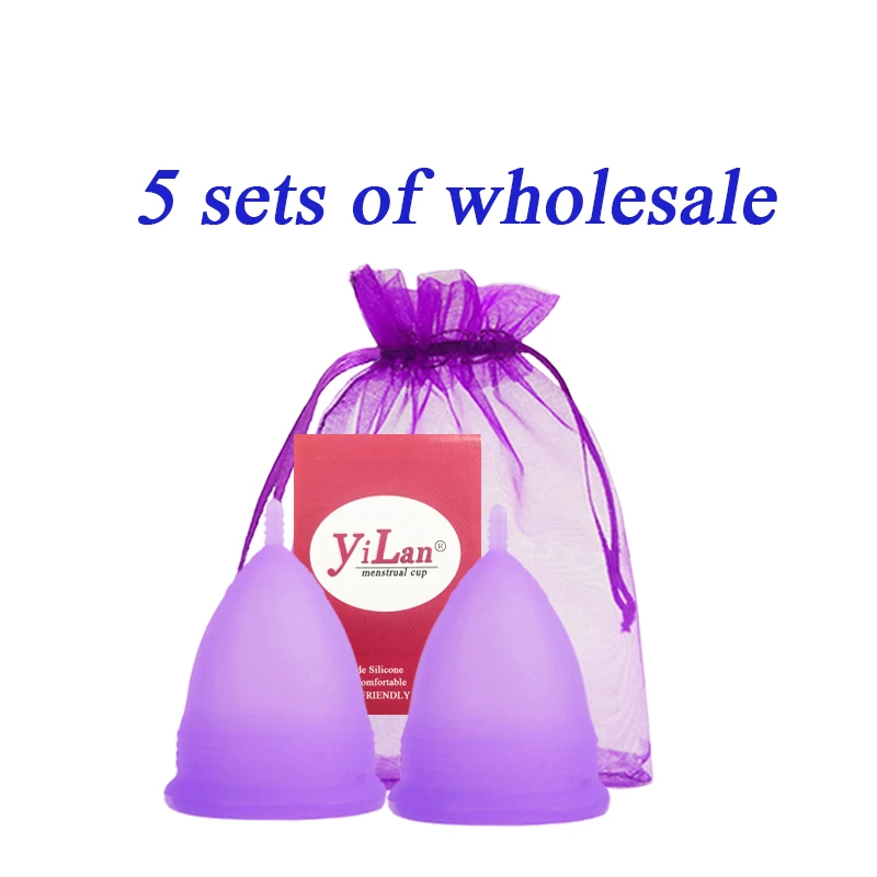 

5 Medical Silicone Menstrual Cup Women's Menstrual Cup Feminine Hygiene Reusable Menstrual Collector & Menstrual Cup Wholesale