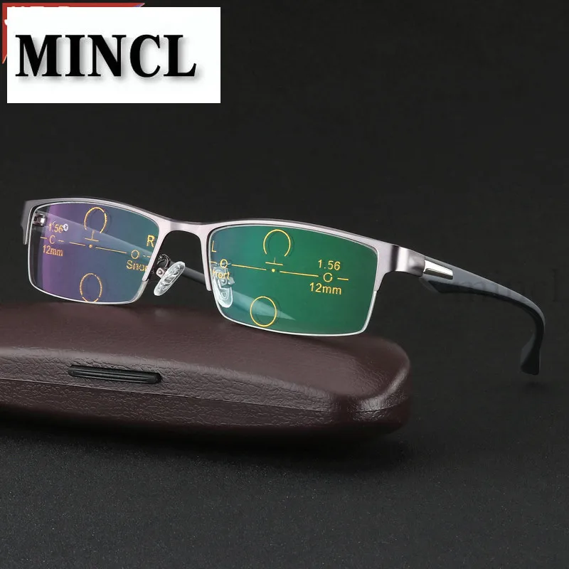 MINCL Бизнес Мужские Солнцезащитные фотохромные прогрессивные мульти фокус очки