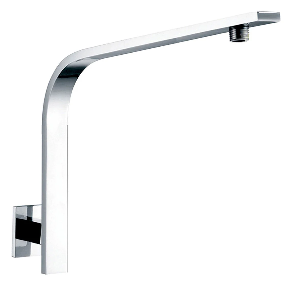 

Wall Mount Square Brass Goose Neck Shower Arm Shower Head Extension Top Quality female To wall