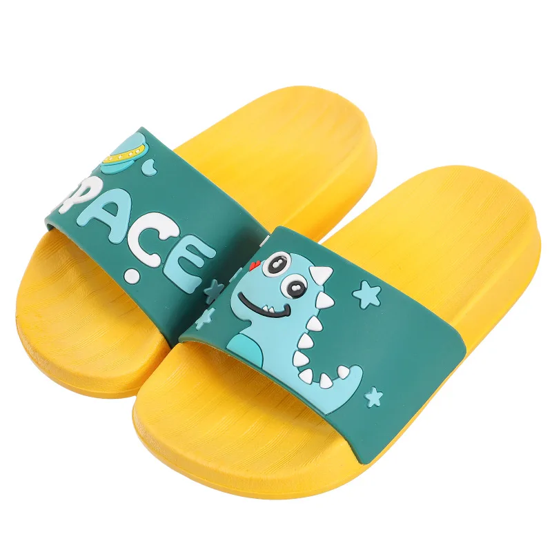

Dinosaur Kids Slippers for Boys Girls 2021 New Summer Kids Beach Shoes Baby Toddler Soft Indoor Slippers Children Slippers