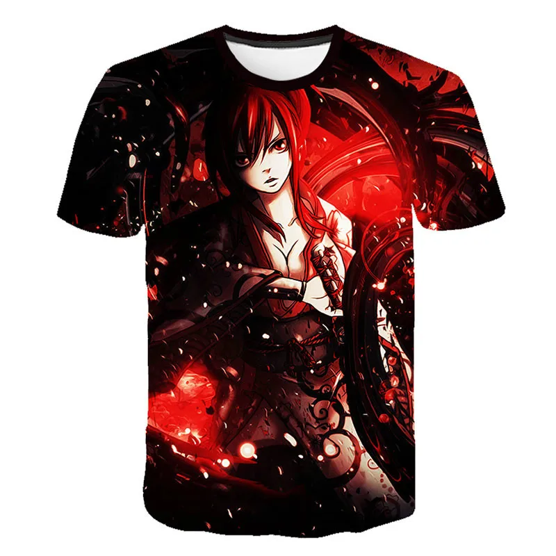 

2021 New Fashion Summer Children's Japanese Anime Game Robot Flame 3D Printing Quick-Drying Round Neck Short Sleeve T-Shirt