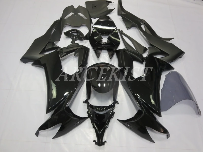 

Новый комплект обтекателей для мотоцикла ABS для kawasaki Ninja ZX-10R ZX10R 2008 2009 2010 08 09 10, черный глянцевый матовый Комплект кузова