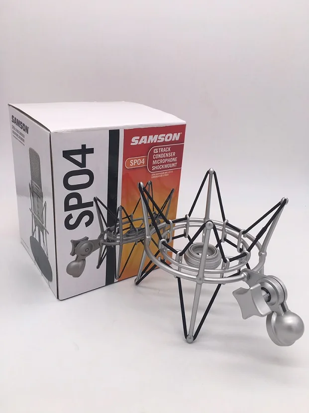 with retail package Samson SP04 противоударный подвесной паук студия амортизирующее крепление микрофона держатель зажим Зажимная стойка для Samson G TRACK - Цвет: with retail package